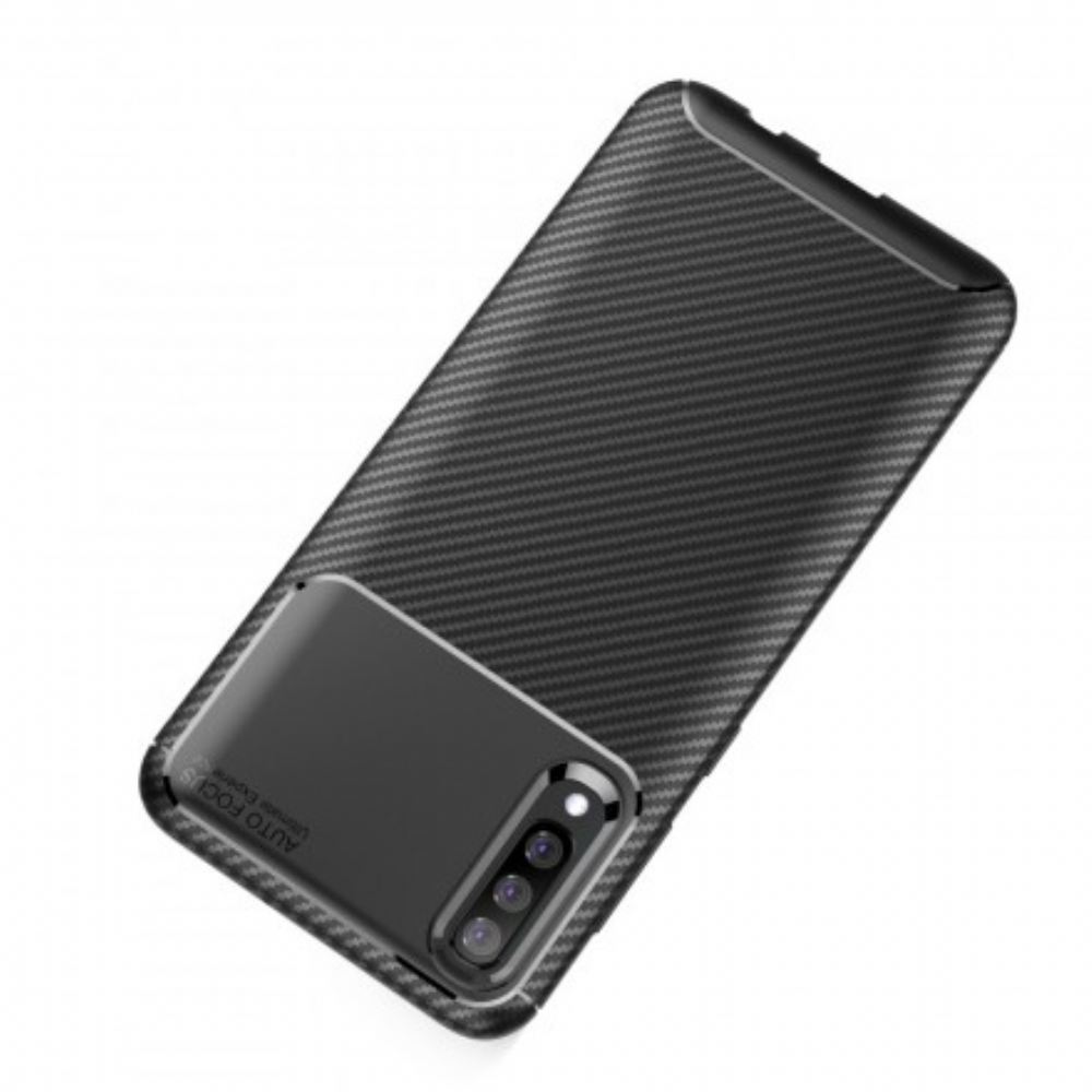 Kryty Na Mobil Na Samsung Galaxy A70 Flexibilní Textura Uhlíkových Vláken