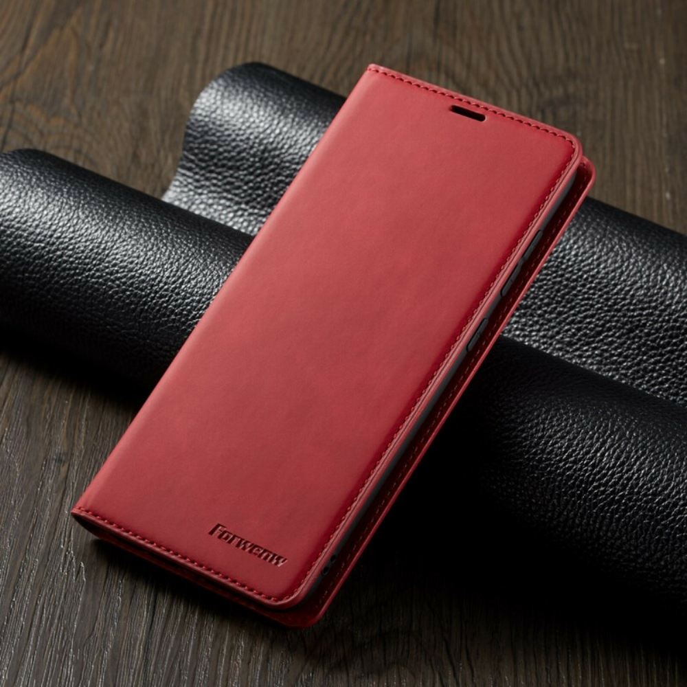Kryty Na Mobil Na Samsung Galaxy A70 Flipové Pouzdro Kožený Efekt Forwenw