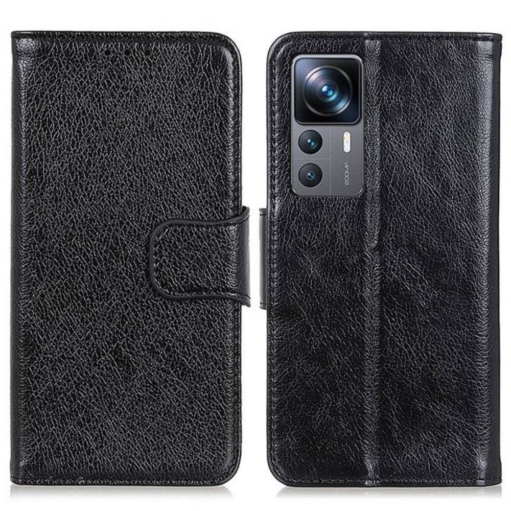 Flipové Pouzdro Na Xiaomi 12T / 12T Pro Dělená Kůže Nappa