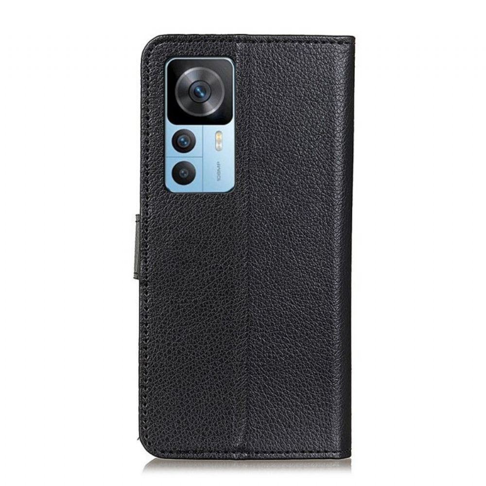 Kožené Pouzdro Na Xiaomi 12T / 12T Pro Tradiční Umělá Kůže