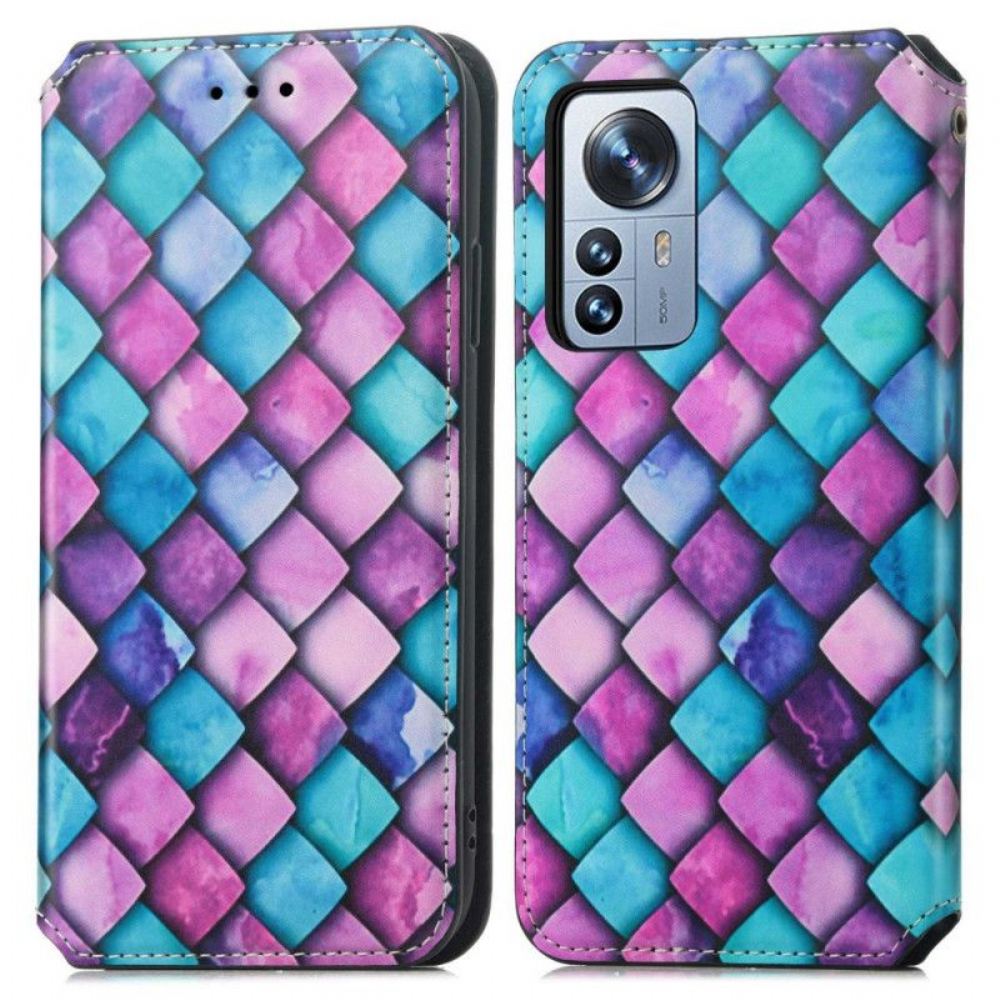 Kryty Na Mobil Na Xiaomi 12T / 12T Pro Flipové Pouzdro Design Caseneo Rfid