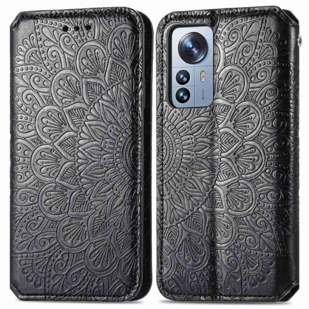 Kryty Na Mobil Na Xiaomi 12T / 12T Pro Flipové Pouzdro Kmenové Listy