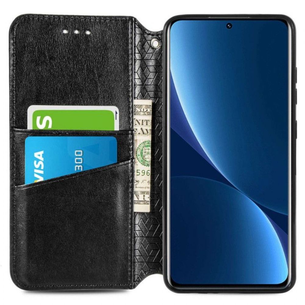 Kryty Na Mobil Na Xiaomi 12T / 12T Pro Flipové Pouzdro Kmenové Listy