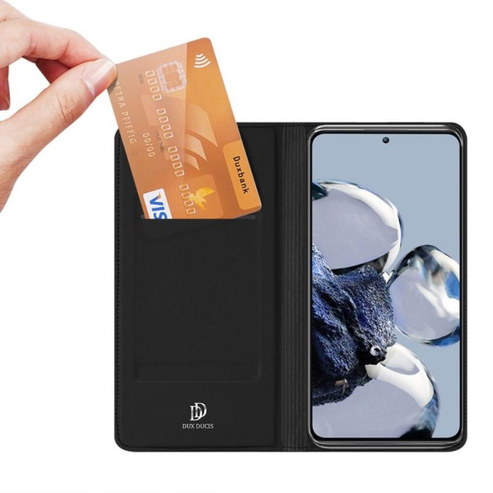 Kryty Na Mobil Na Xiaomi 12T / 12T Pro Flipové Pouzdro Skin-pro Series Dux Ducis