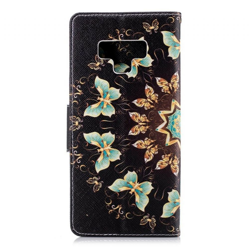 Flipové Pouzdro Na Samsung Galaxy Note 9 Motýlí Mandala