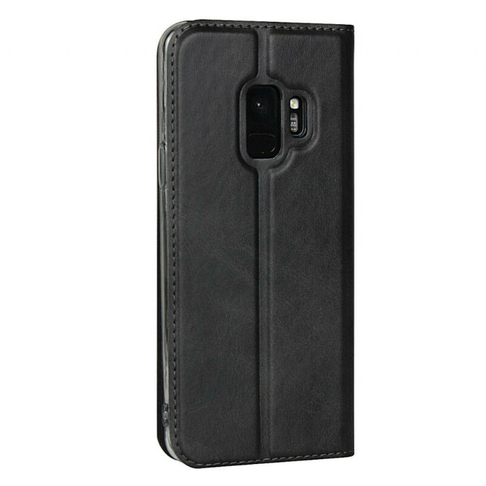 Kryty Na Mobil Na Samsung Galaxy S9 Na Lana Flipové Pouzdro Třída Imitace Kůže S Popruhem