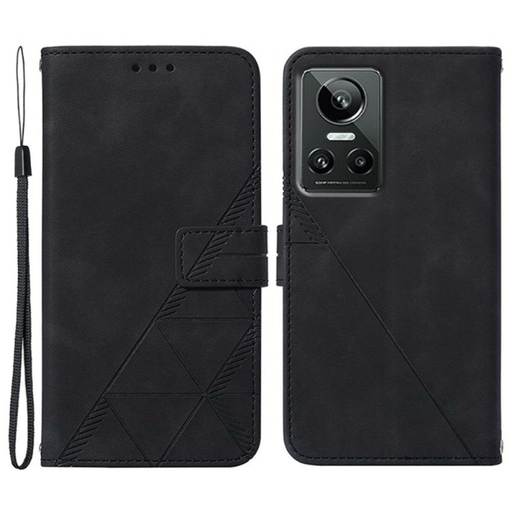 Flipové Pouzdro Na Realme GT Neo 3 Geometrické Vzory