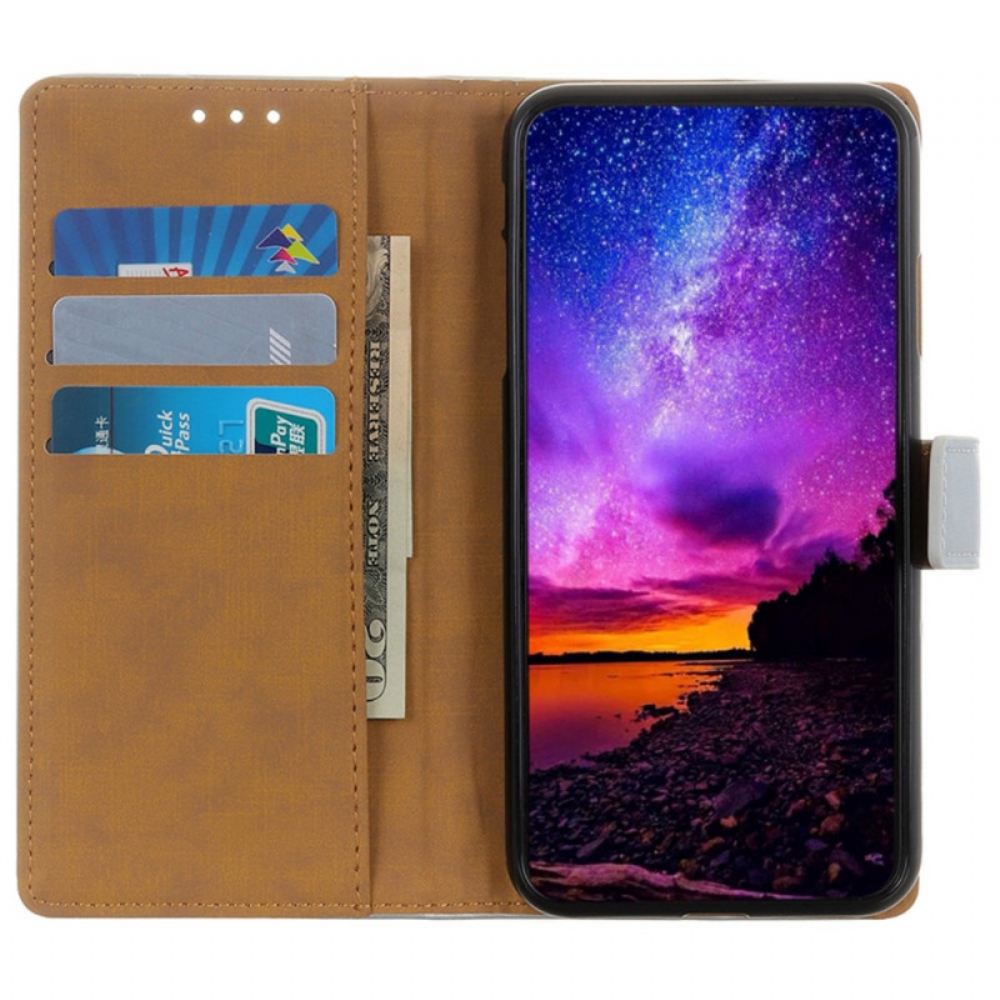 Flipové Pouzdro Na Samsung Galaxy A03 Core Obyčejná Umělá Kůže