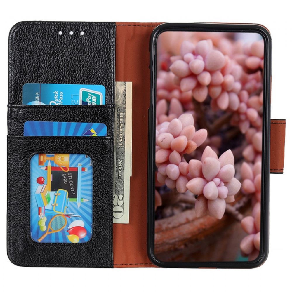 Kožené Pouzdro Na Samsung Galaxy A03 Core Dělená Kůže Nappa