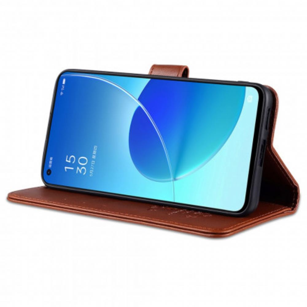 Flipové Pouzdro Na Oppo Reno 6 5G Azns Umělá Kůže