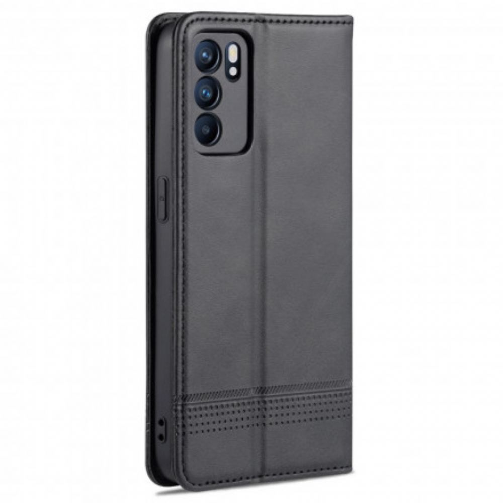 Kryty Na Mobil Na Oppo Reno 6 5G Flipové Pouzdro Styl Kůže Azns