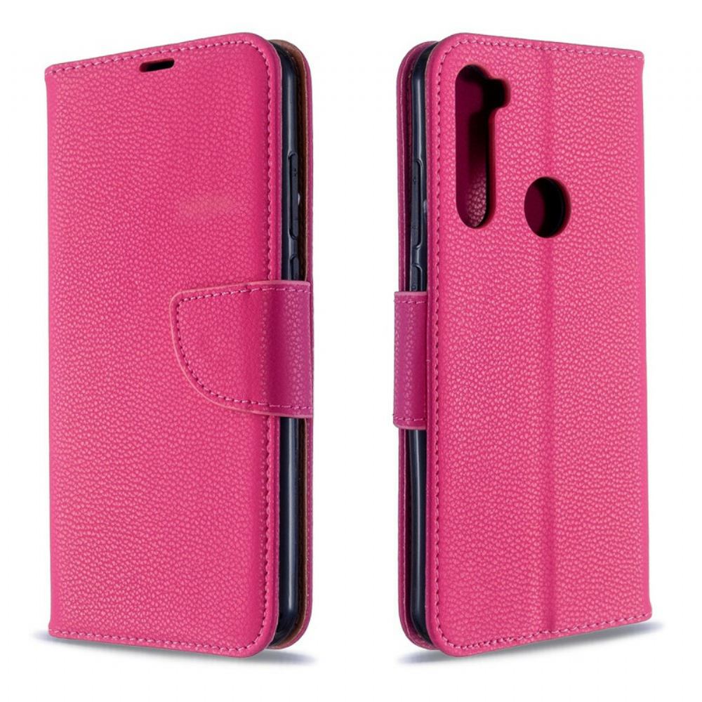 Flipové Pouzdro Na Xiaomi Redmi Note 8T Kožené Pouzdro Liči Klapka Šikmá