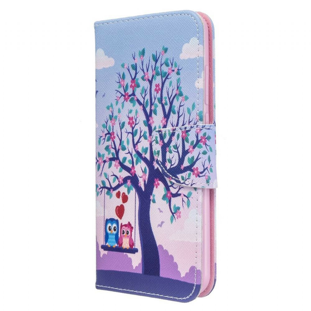 Flipové Pouzdro Na Xiaomi Redmi Note 8T Sovy Na Houpačce