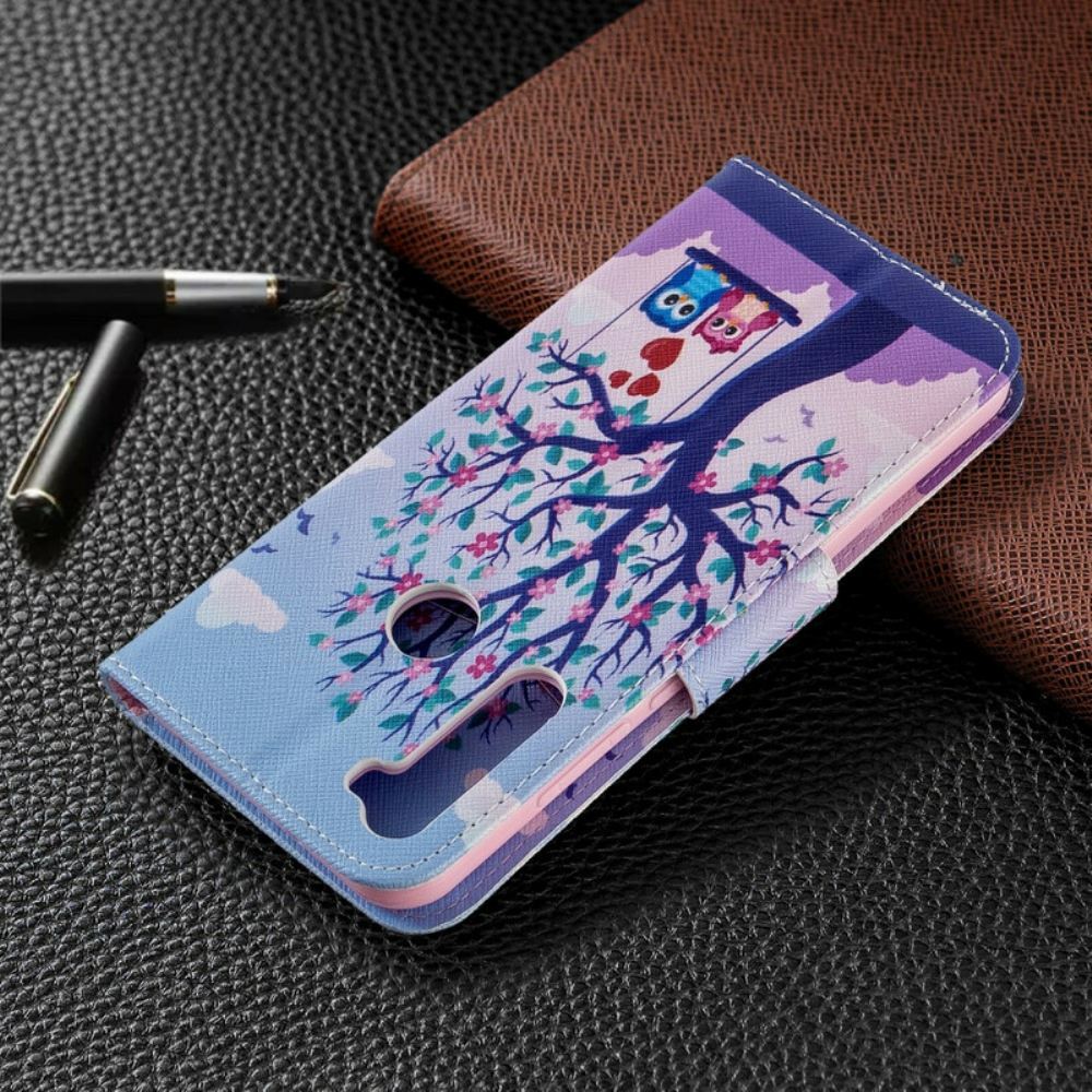Flipové Pouzdro Na Xiaomi Redmi Note 8T Sovy Na Houpačce