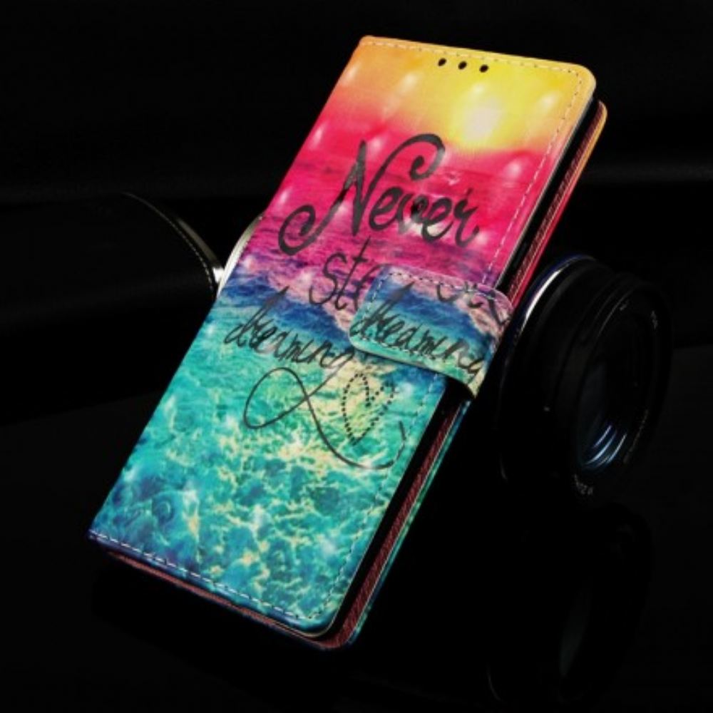 Flipové Pouzdro Na Samsung Galaxy A50 Nikdy Nepřestávejte Snít