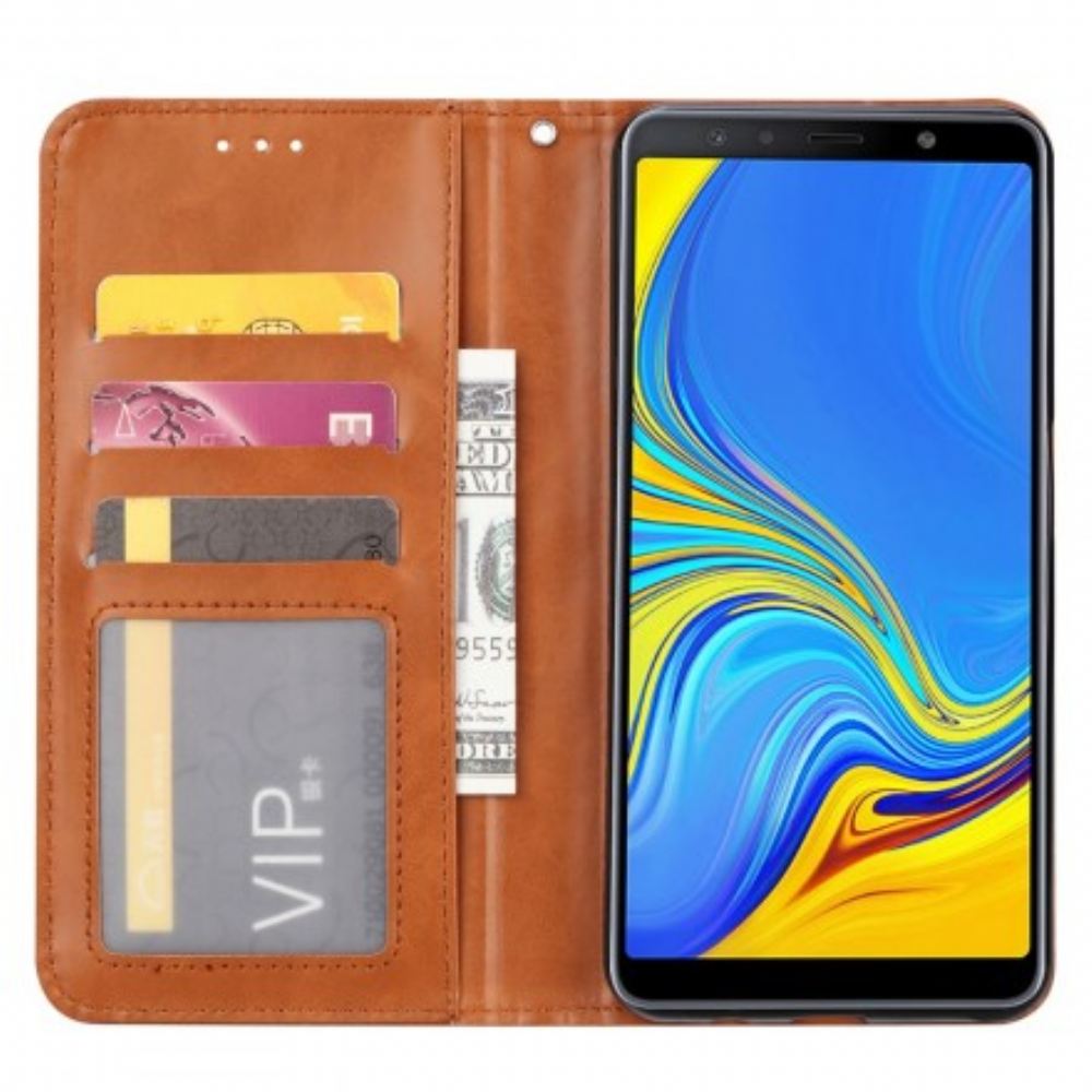 Kryty Na Mobil Na Samsung Galaxy A50 Flipové Pouzdro Držák Karet Z Umělé Kůže