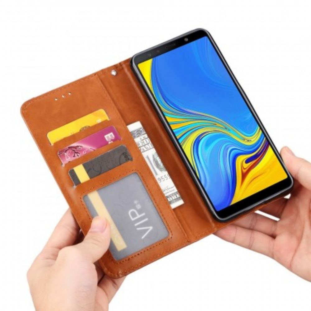 Kryty Na Mobil Na Samsung Galaxy A50 Flipové Pouzdro Držák Karet Z Umělé Kůže