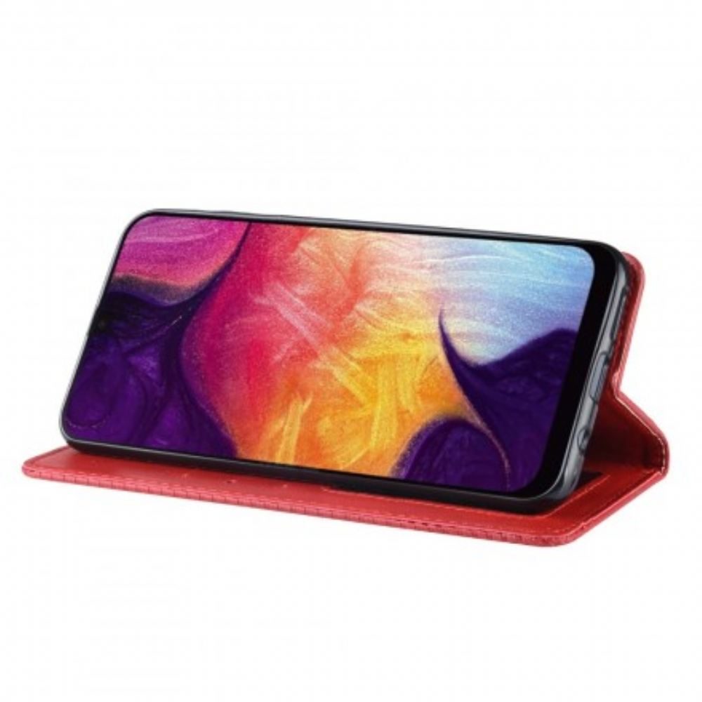 Kryty Na Mobil Na Samsung Galaxy A50 Flipové Pouzdro Stylizovaný Vintage Kožený Efekt