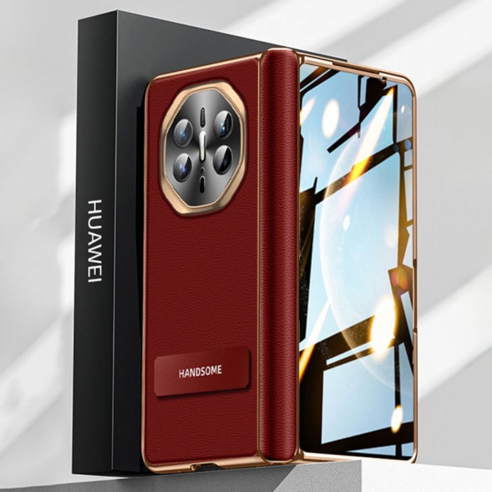 Kryt Huawei Mate X6 Texturovaná Umělá Kůže S Ochranou Obrazovky