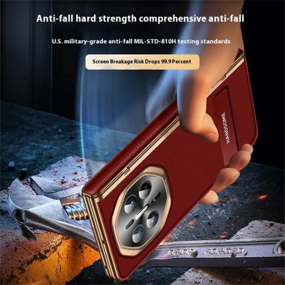 Kryt Huawei Mate X6 Texturovaná Umělá Kůže S Ochranou Obrazovky