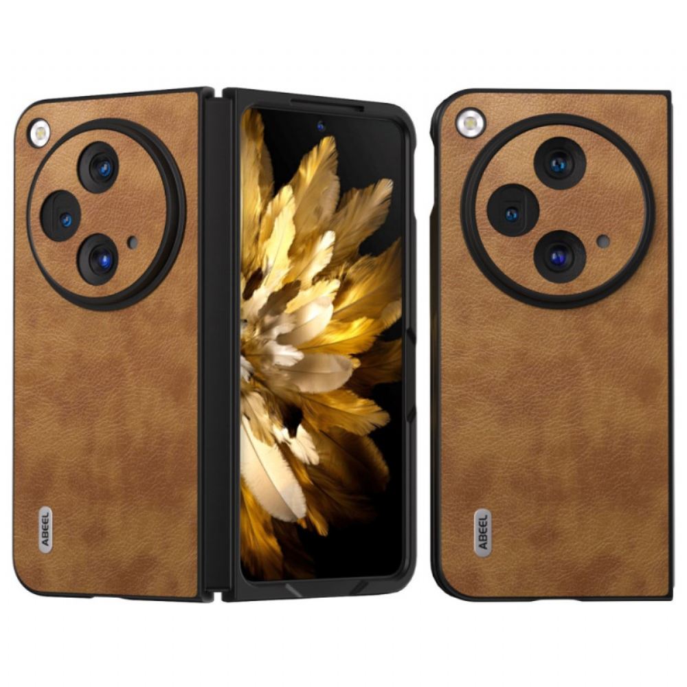 Kryt Oneplus Open Litchi Abeel Z Umělé Kůže