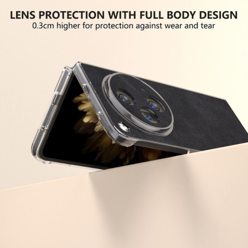 Kryt Oneplus Open Vintage Kožený Efekt