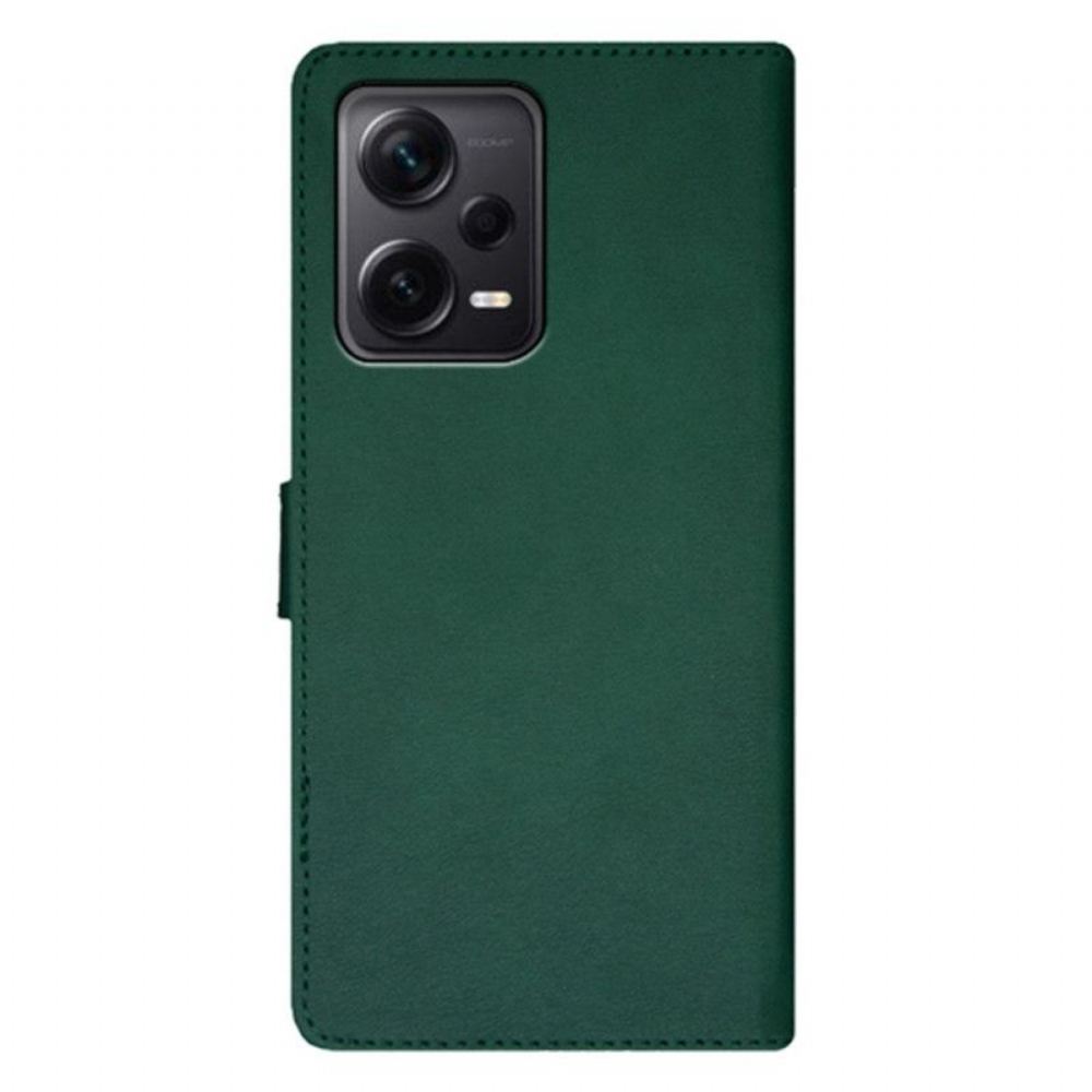 Kožené Pouzdro Na Xiaomi Redmi Note 12 Pro Plus Dvoubarevná Idewei