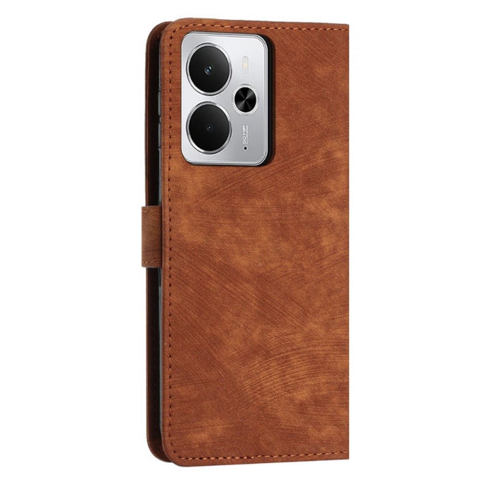 Kožený Kryt Na Realme 14t 5g Linie