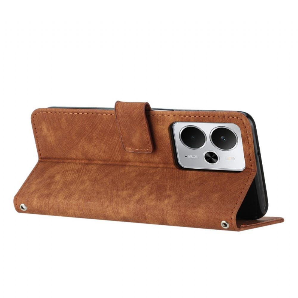 Kožený Kryt Na Realme 14t 5g Linie