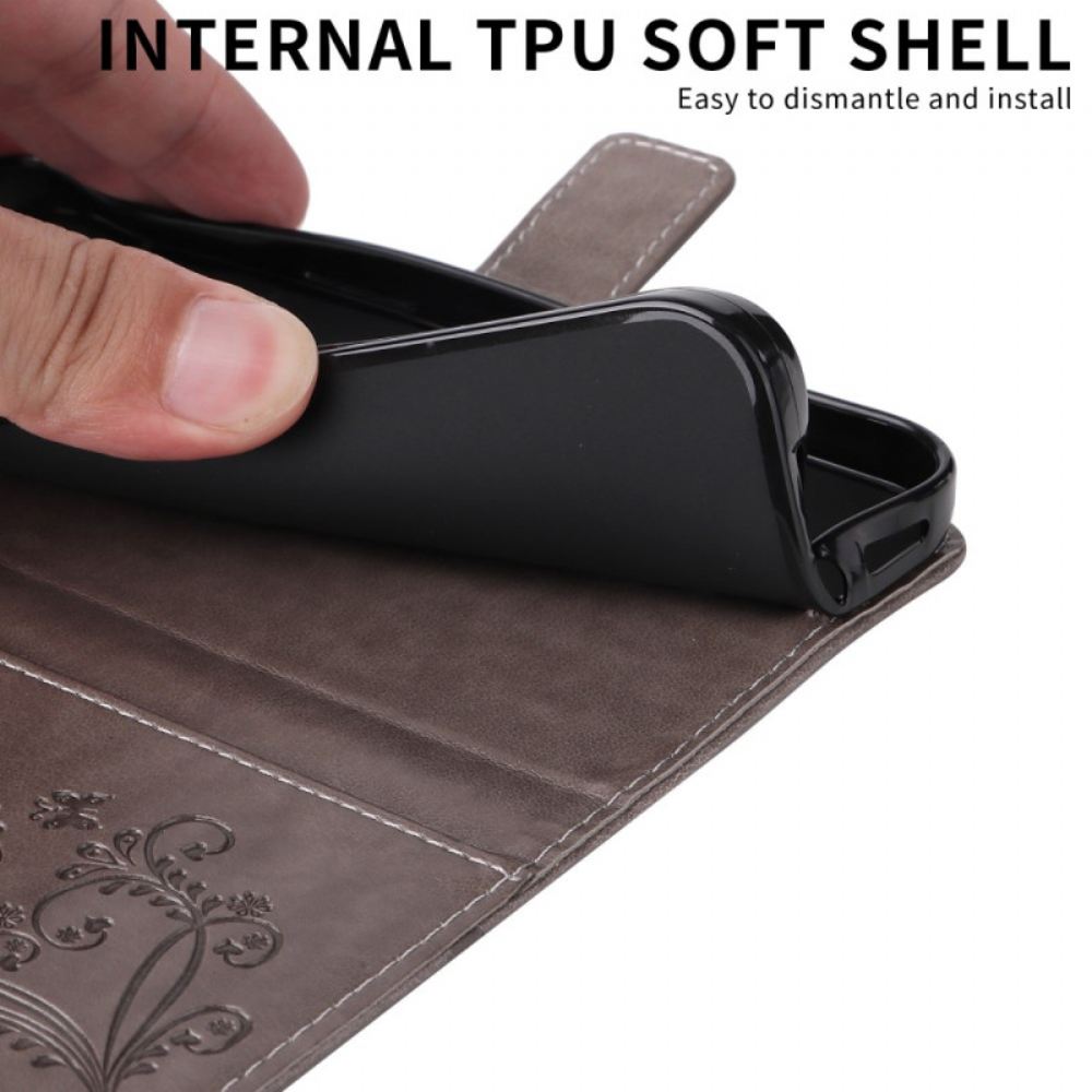 Kožený Kryt Realme 14t 5g Obří Motýli