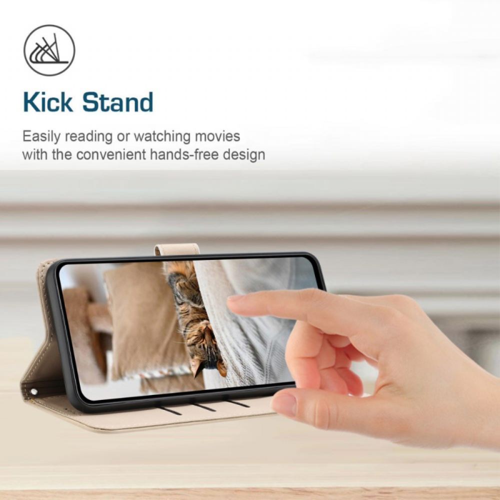 Peněženková Pouzdra Realme 14t 5g Kryty Na Mobil Hromada Koček Se Šňůrkou Na Krk