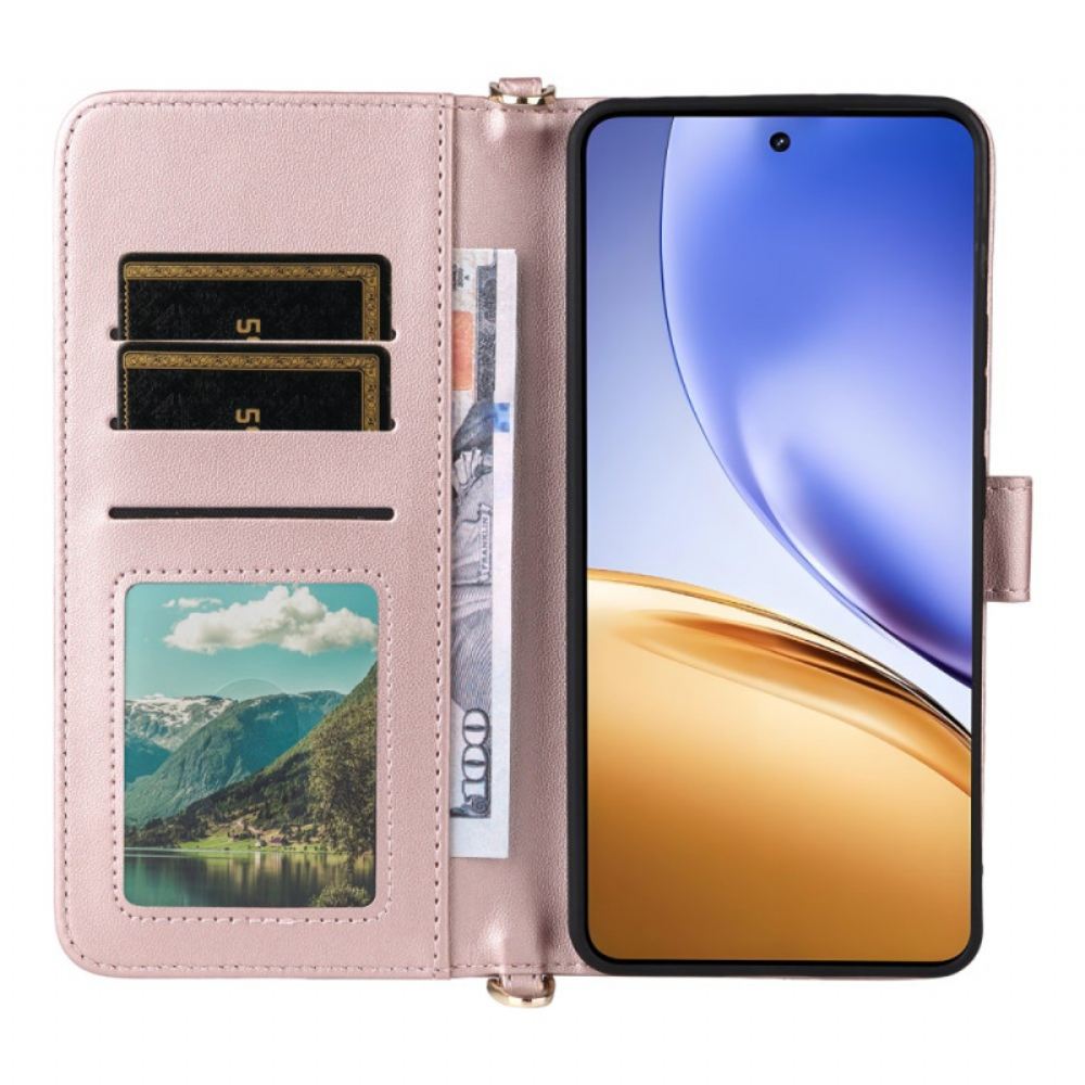 Peněženková Pouzdra Realme 14t 5g Popruh A Ramenní Popruh