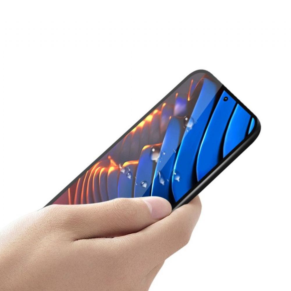 Black Contour Tempered Glass Protection Pro Poco X5 Pro 5G Pinwuyo