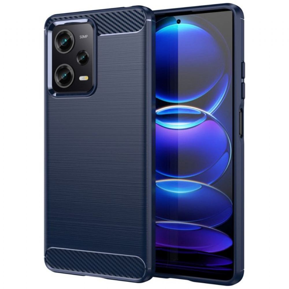 Kryt Na Poco X5 Pro 5G Kartáčované Uhlíkové Vlákno