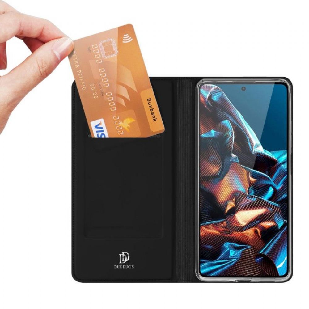 Kryty Na Mobil Na Poco X5 Pro 5G Flipové Pouzdro Skin Pro Dux Ducis