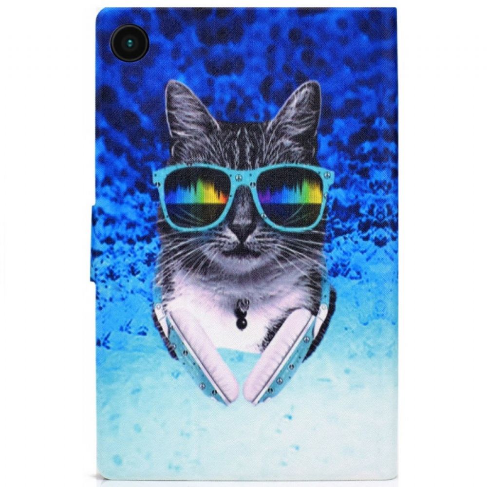 Flipové Pouzdro Na Samsung Galaxy Tab A8 Disco Cat
