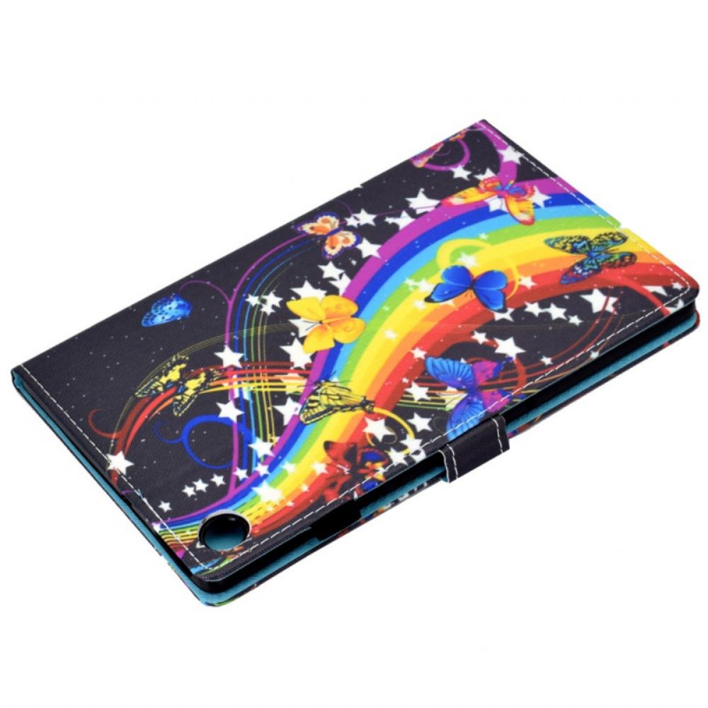Flipové Pouzdro Na Samsung Galaxy Tab A8 Duhoví Motýli