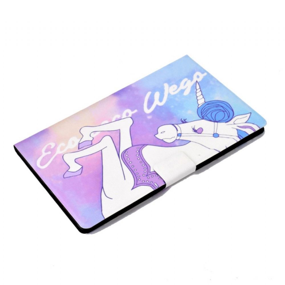 Flipové Pouzdro Na Samsung Galaxy Tab A8 Fantastický Jednorožec