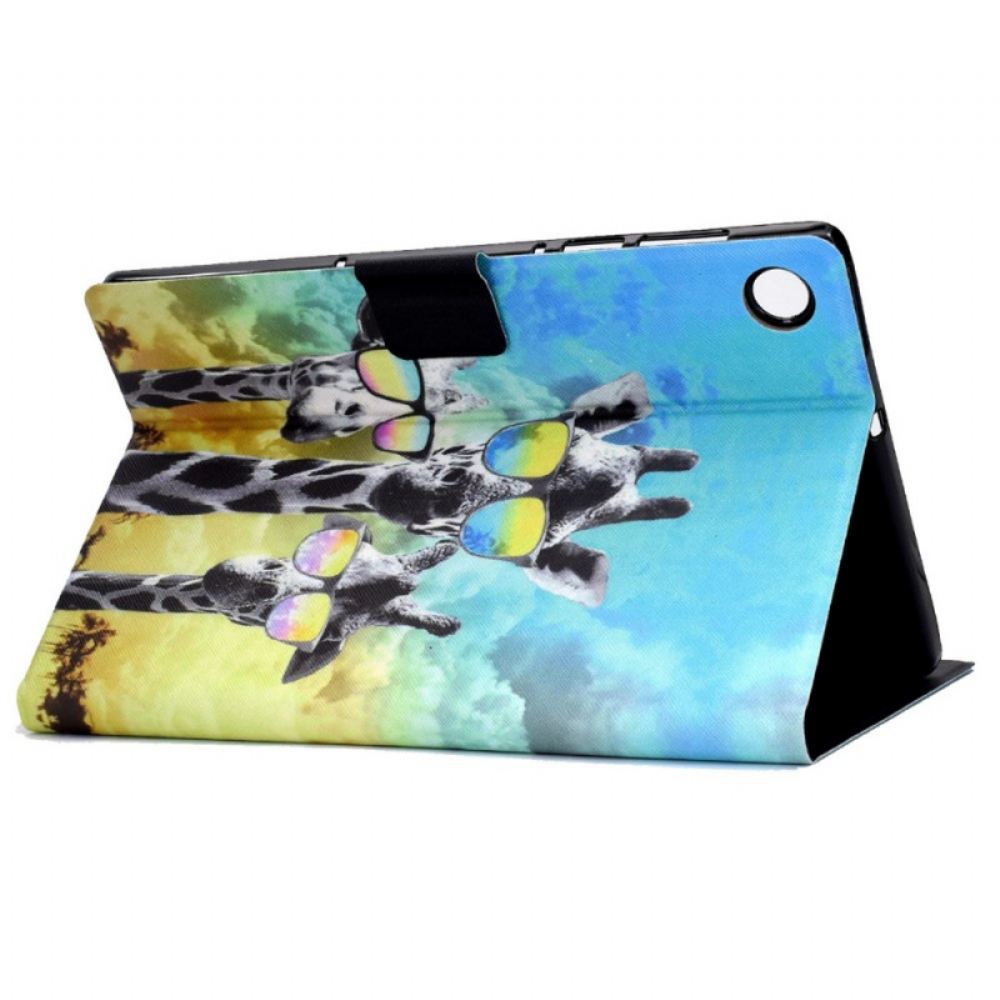 Flipové Pouzdro Na Samsung Galaxy Tab A8 Funky Žirafy