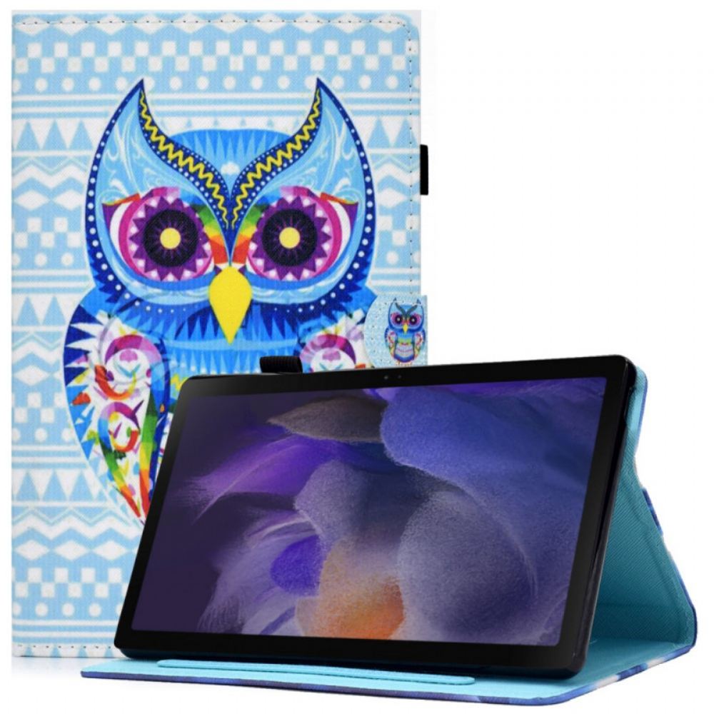 Flipové Pouzdro Na Samsung Galaxy Tab A8 Kmenová Sova