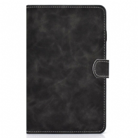 Flipové Pouzdro Na Samsung Galaxy Tab A8 Kožený Efekt Vintage Design