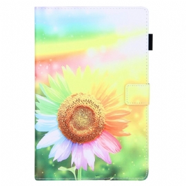 Flipové Pouzdro Na Samsung Galaxy Tab A8 Květiny Na Slunci