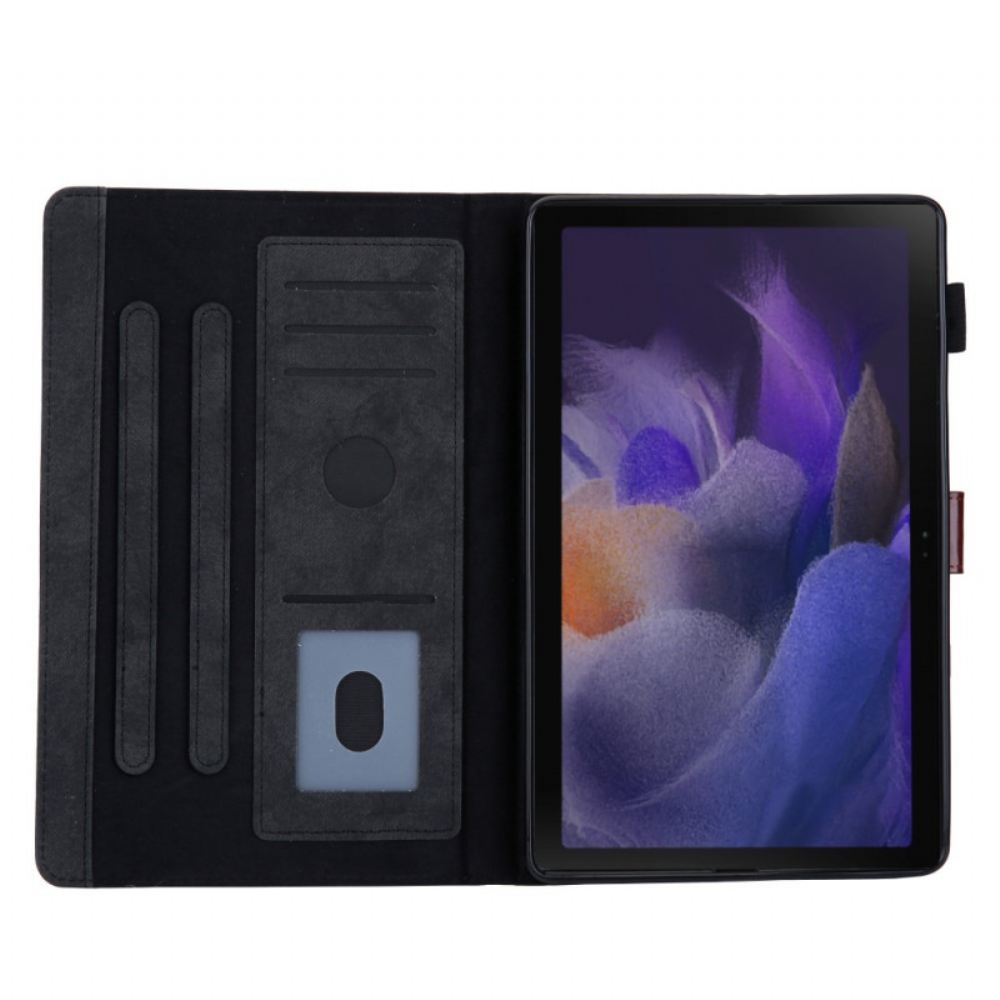 Flipové Pouzdro Na Samsung Galaxy Tab A8 Látka