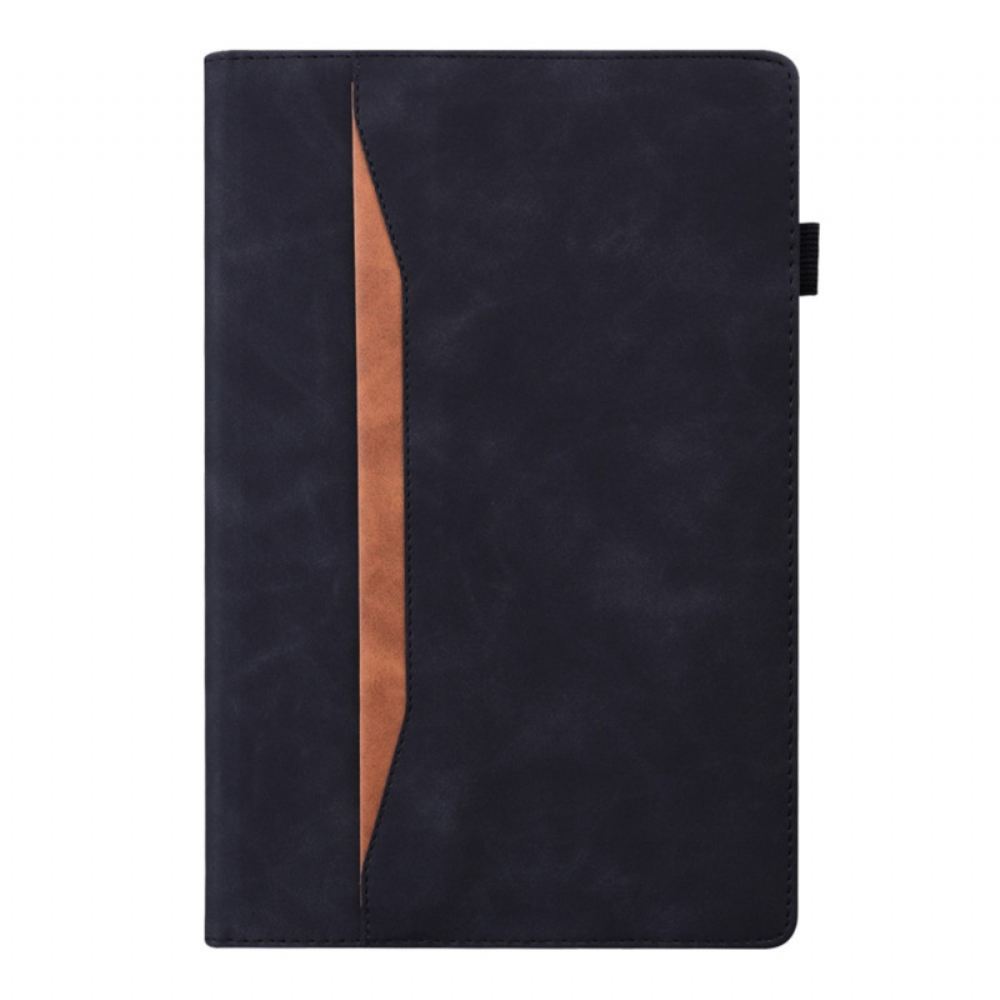 Kožené Pouzdro Folio Na Samsung Galaxy Tab A8 Obchodní Kožený Efekt