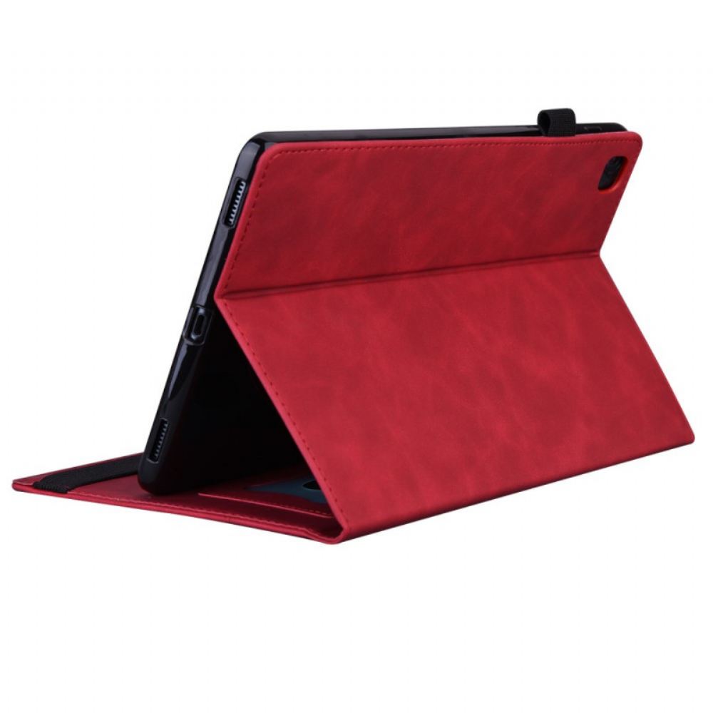 Kožené Pouzdro Folio Na Samsung Galaxy Tab A8 Obchodní Kožený Efekt