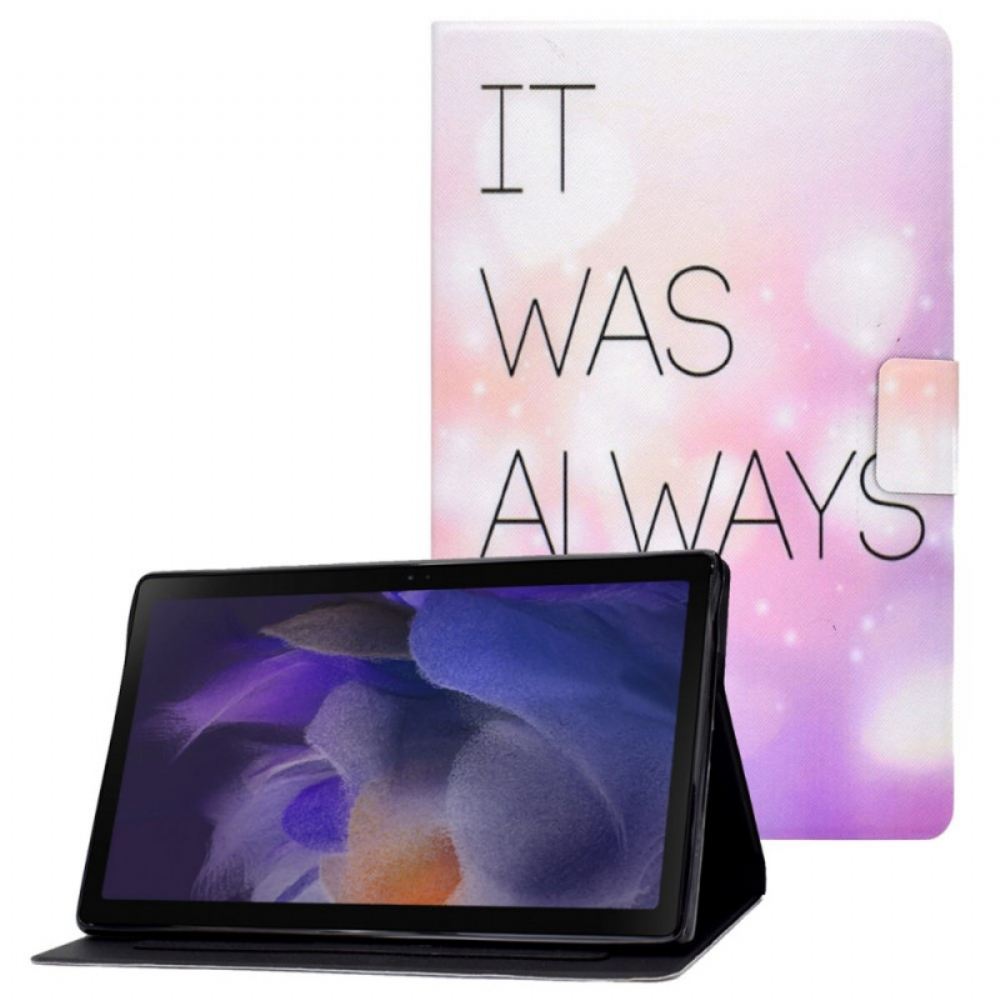 Kožené Pouzdro Na Samsung Galaxy Tab A8 Vždycky Jsi To Byl Ty