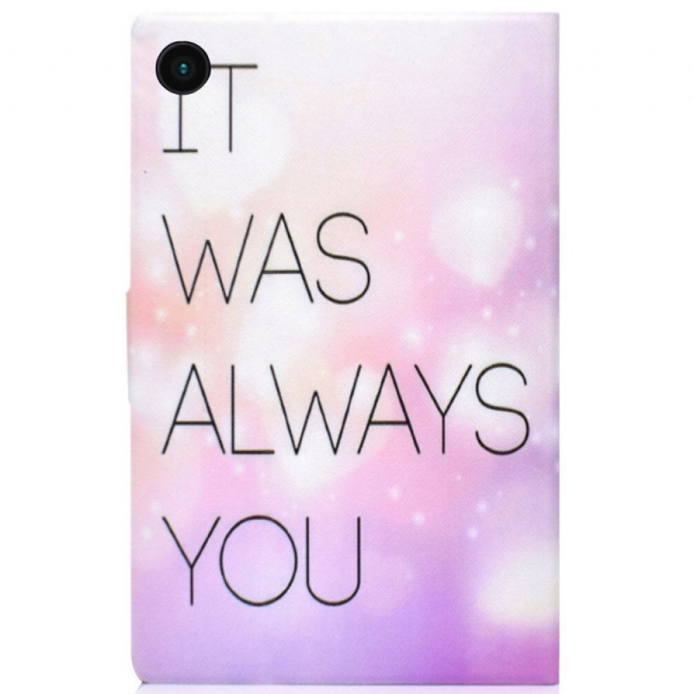 Kožené Pouzdro Na Samsung Galaxy Tab A8 Vždycky Jsi To Byl Ty