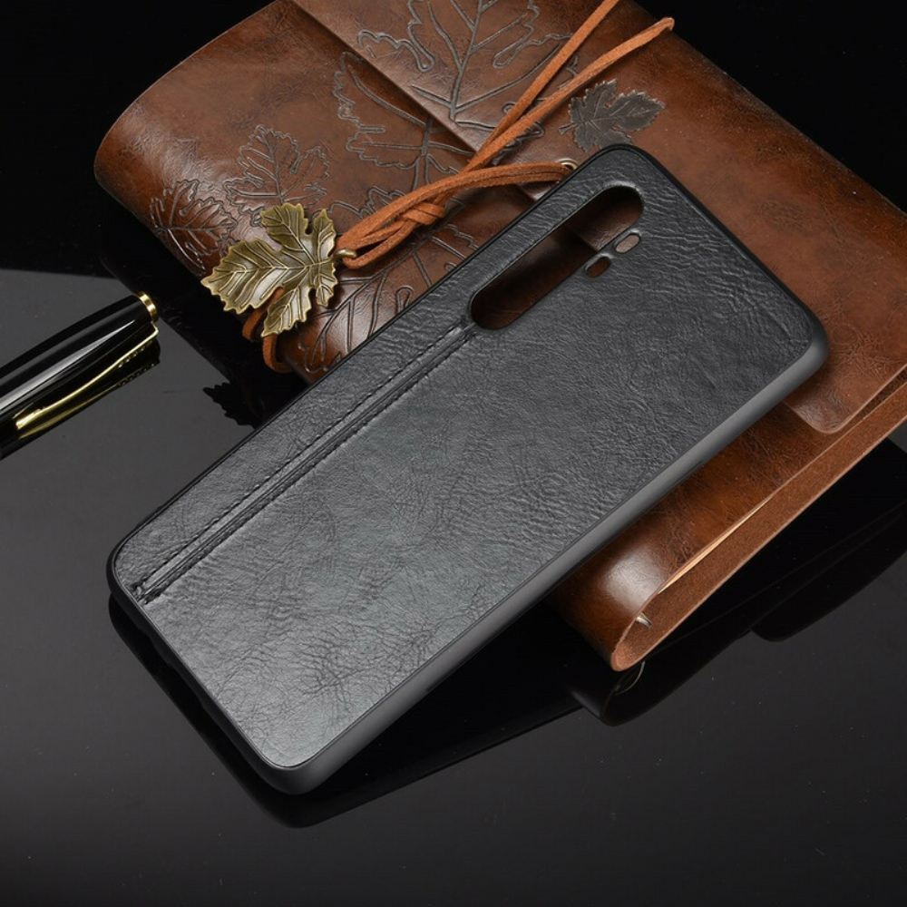 Kryt Na Xiaomi Mi Note 10 Lite Efekt Kůže Ve Švu