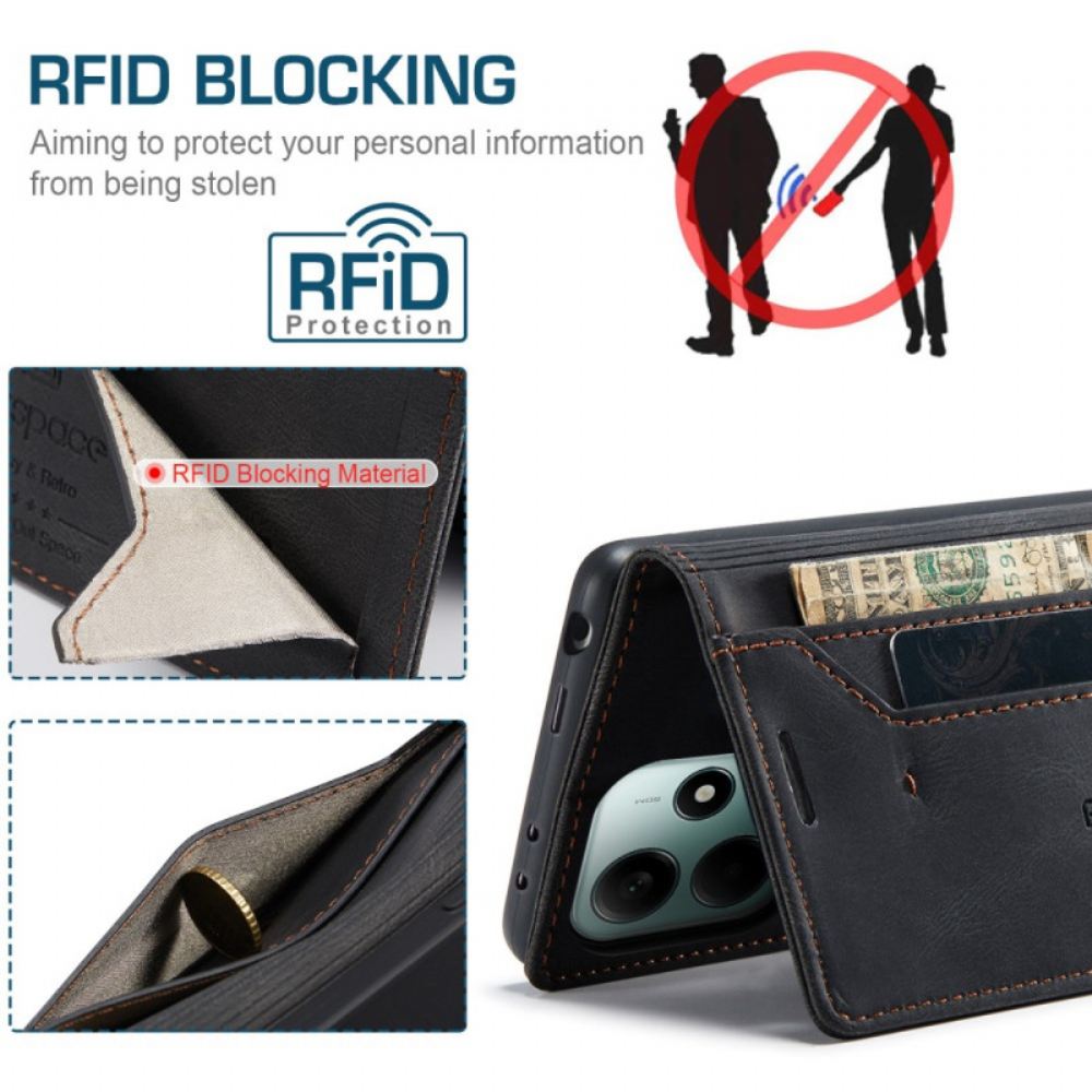 Kožené Pouzdro Xiaomi Redmi Note 14 5g Kryty Na Mobil Džínová Látka