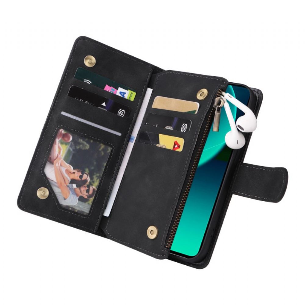 Kožený Kryt Na Xiaomi Redmi Note 14 5g Peněženka S Celokoženým Efektem